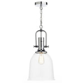 Nolan Pendant Light Polished Chrome Clear Glass